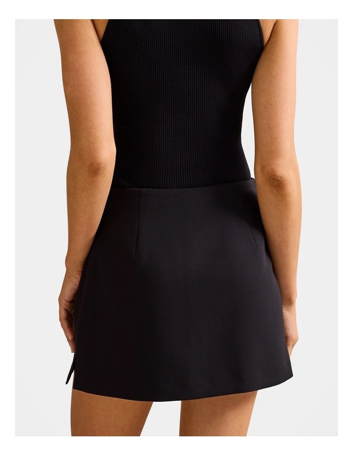 Zahlia Mini Skort in Black image 2