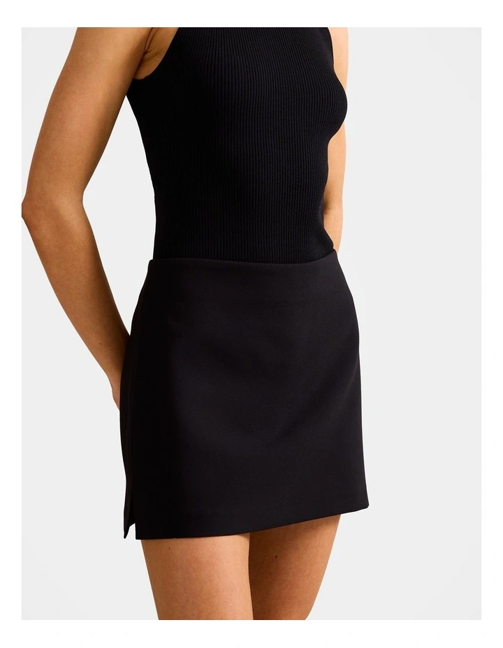 Zahlia Mini Skort in Black image 3