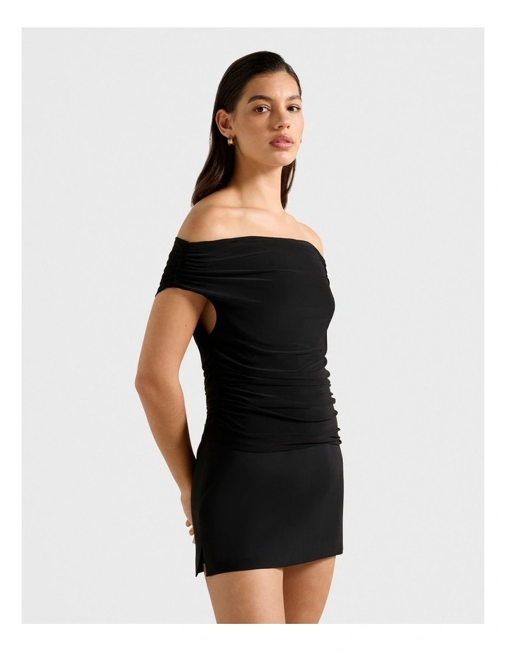 Mimi Off Shoulder Top in Black image 3