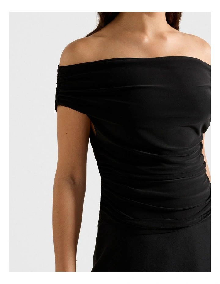 Mimi Off Shoulder Top in Black image 4