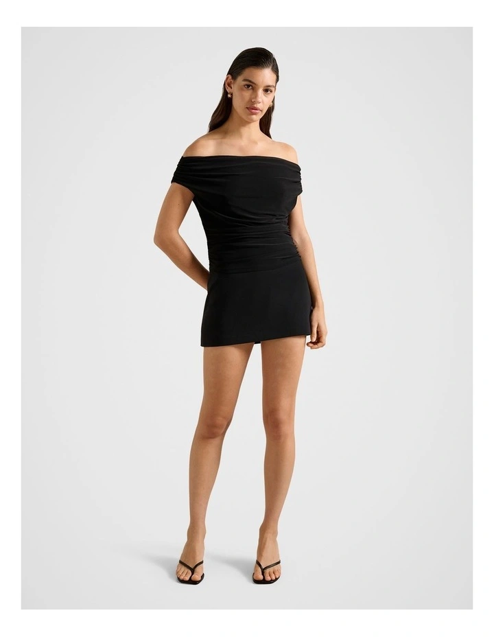 Mimi Off Shoulder Top in Black image 5