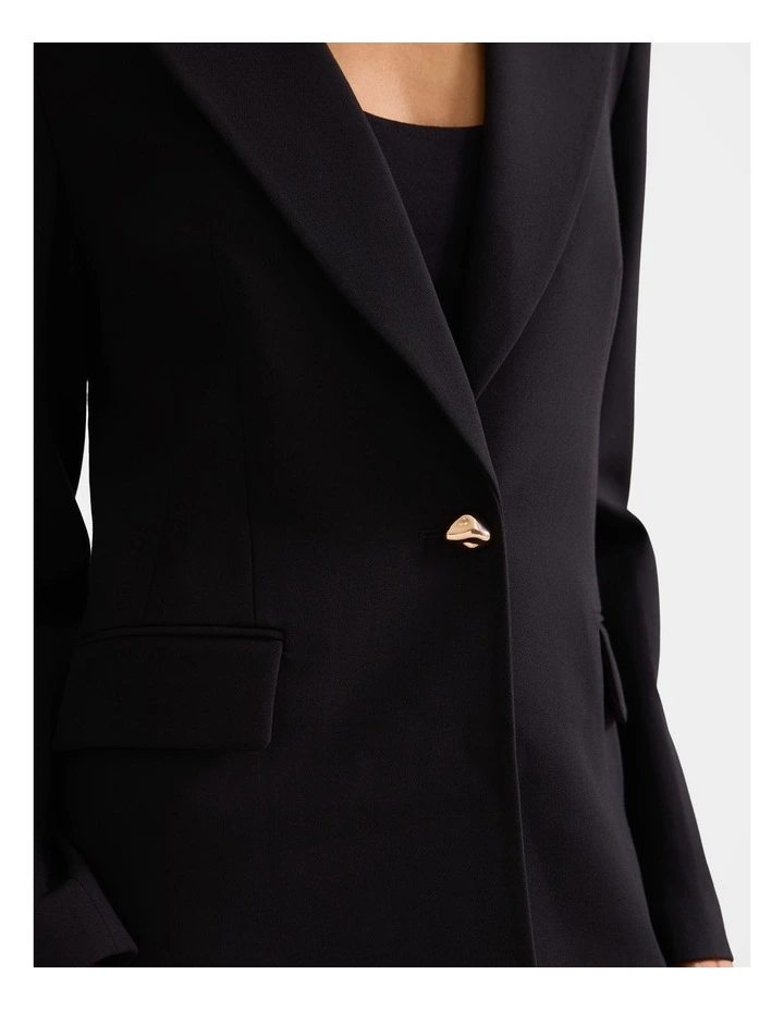 Victoria Single Breasted Blazer in Black image 4
