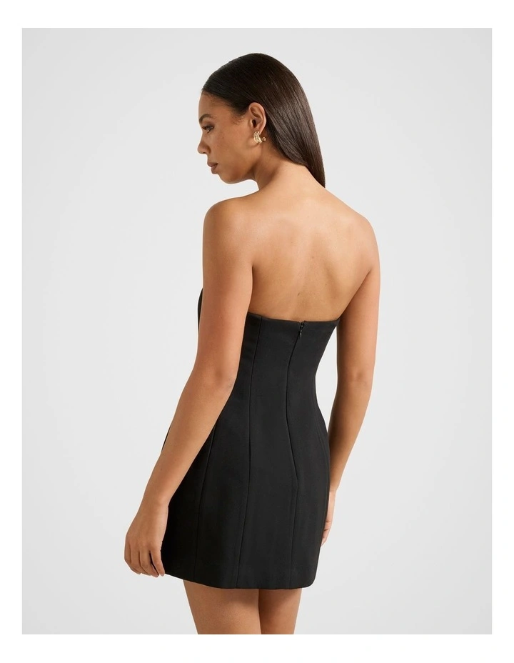 Tahlie Strapless Mini Dress in Black image 2