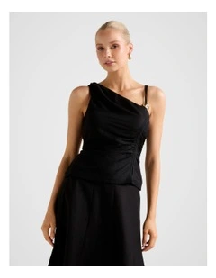 Lacey Hardware Detail Top in Black