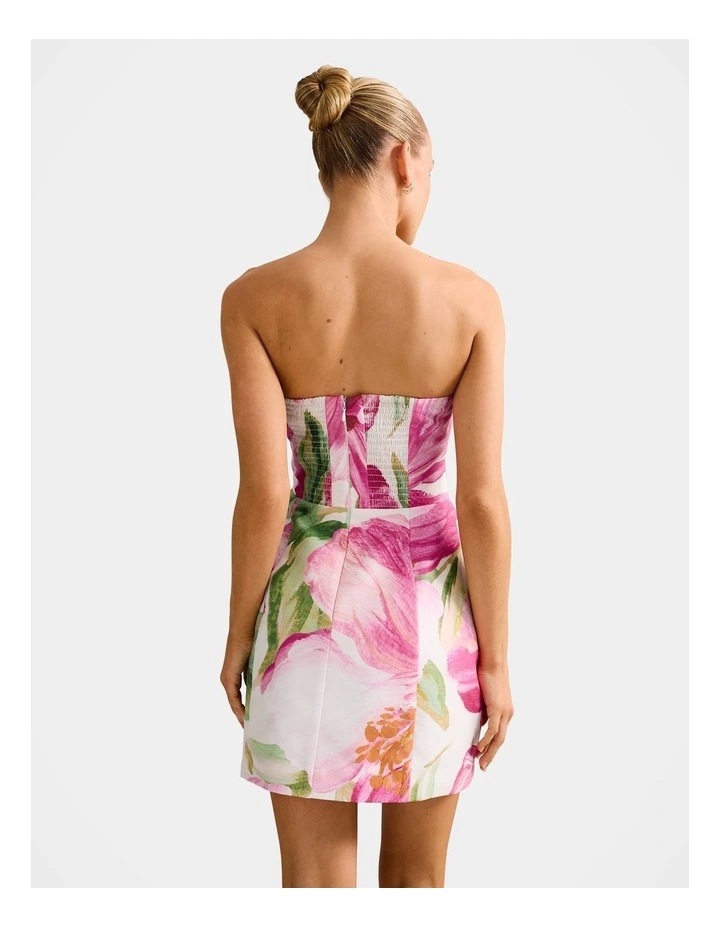 Aisling Strapless Mini Dress in Multi image 2