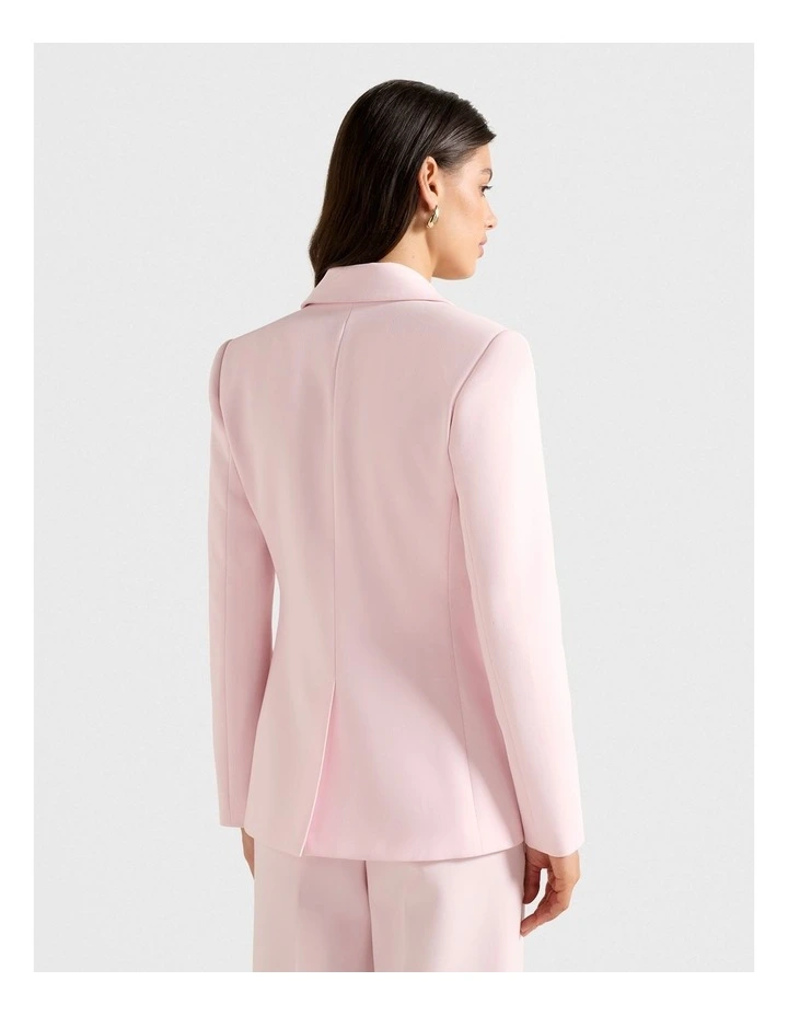 Haisley Nipped Waist Blazer in Pink image 2