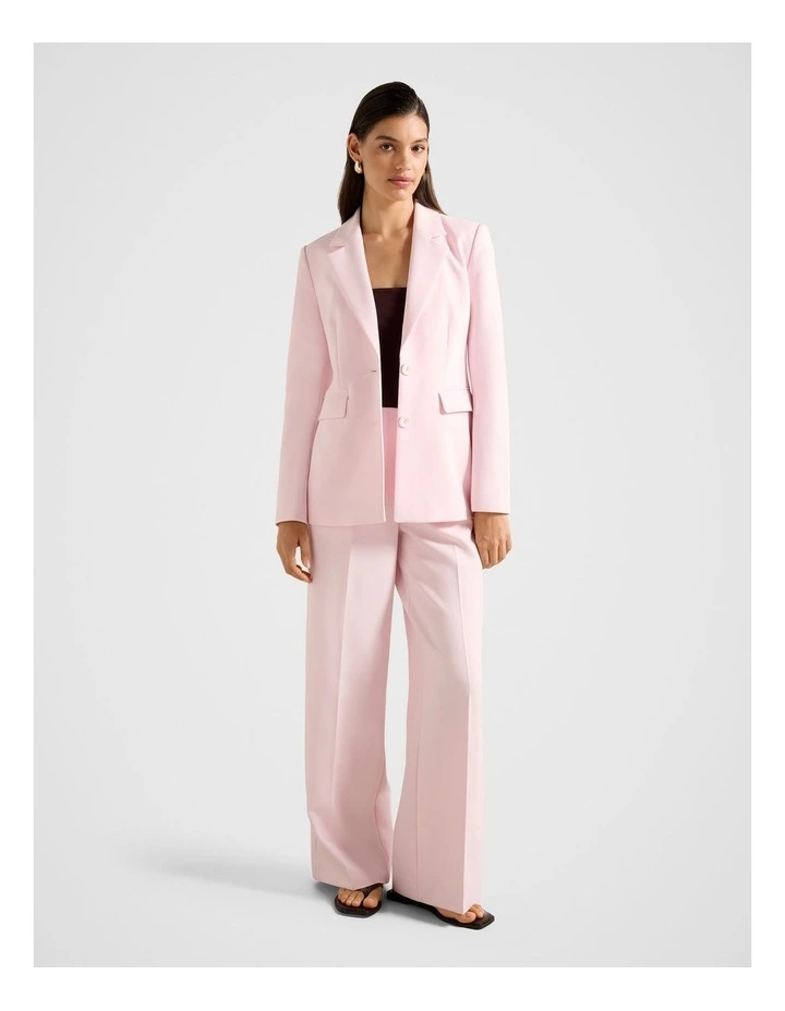 Haisley Nipped Waist Blazer in Pink image 5