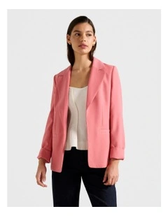 Dylan Boyfriend Blazer in Pink