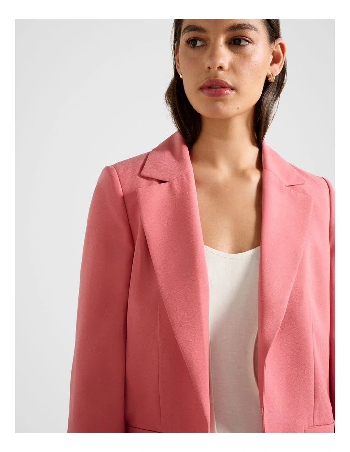 Dylan Boyfriend Blazer in Pink image 4
