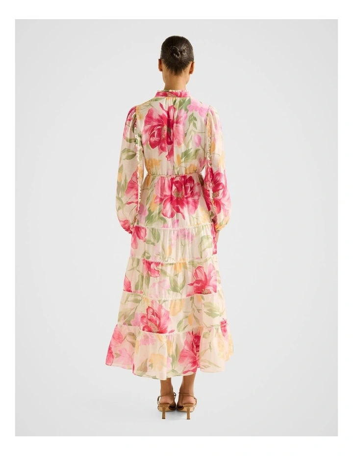 Jessie Button Down Midi Dress in Multi image 2