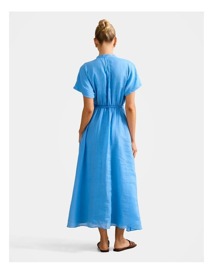 Jemma Shirt Midi Dress in Blue image 2