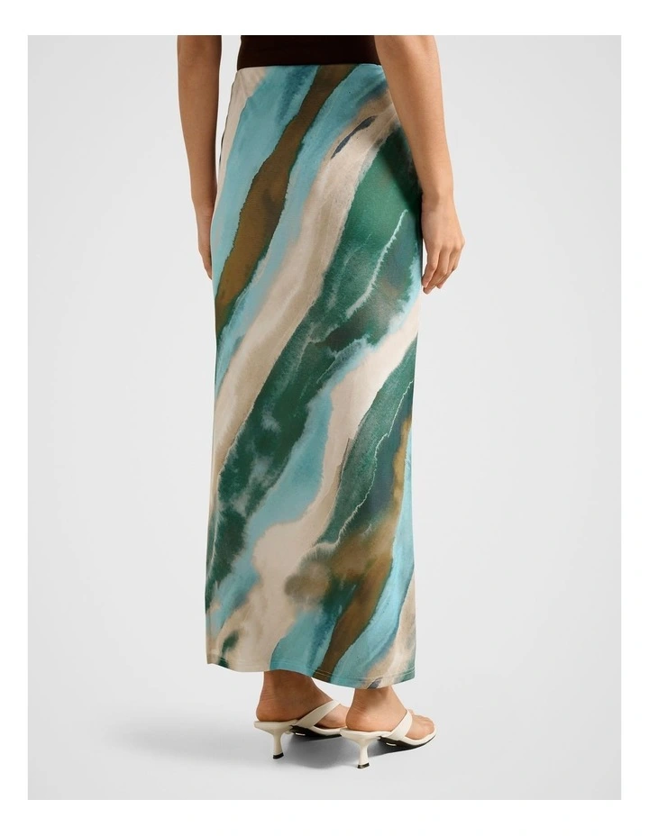 Mia Mesh Maxi Skirt in Multi image 2