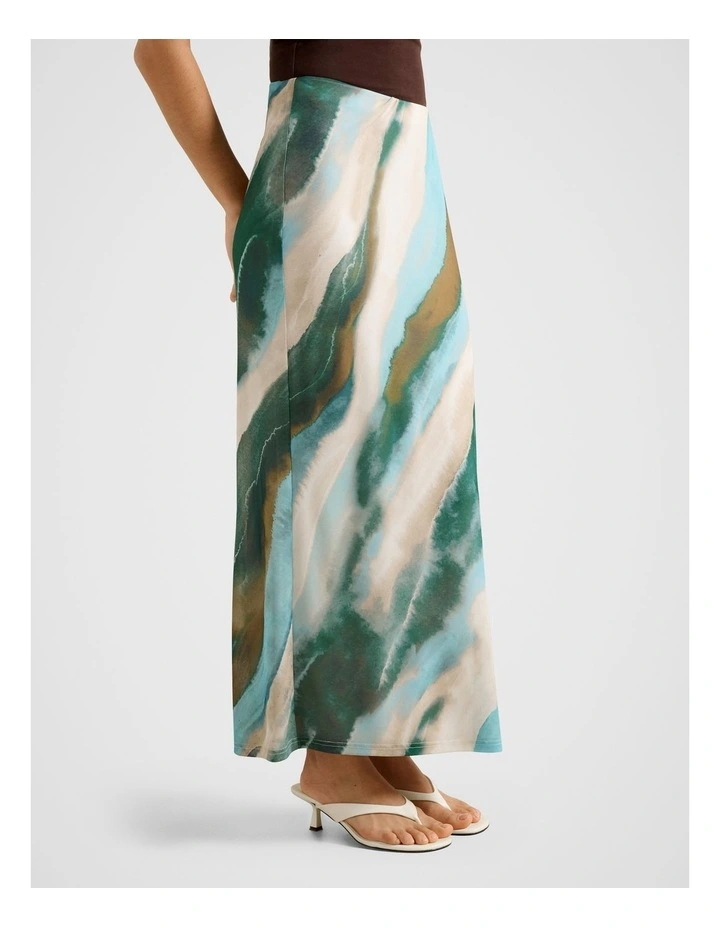 Mia Mesh Maxi Skirt in Multi image 3