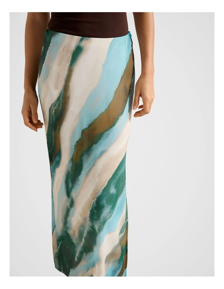 Mia Mesh Maxi Skirt in Multi image 4