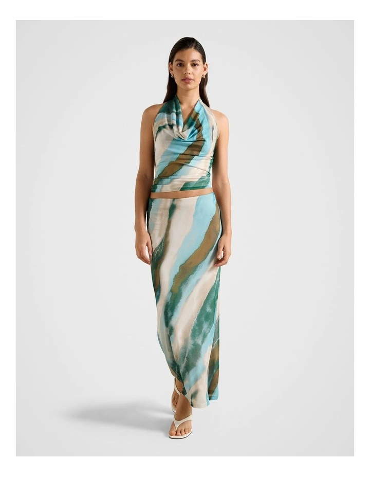 Mia Mesh Maxi Skirt in Multi image 5