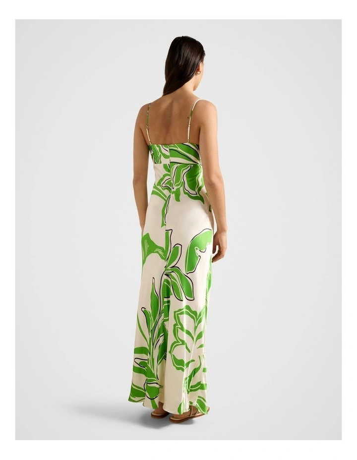 Sloane Printed Satin Maxi Dress in Multi image 2