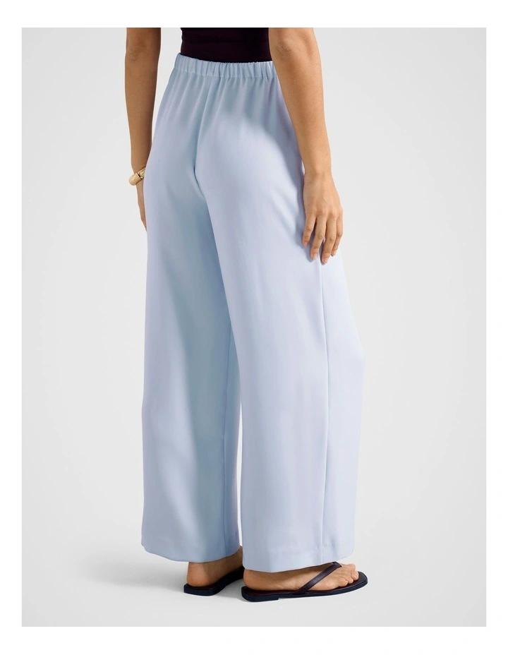 Evelyn Elastic Wide Leg Pants in Blue image 2