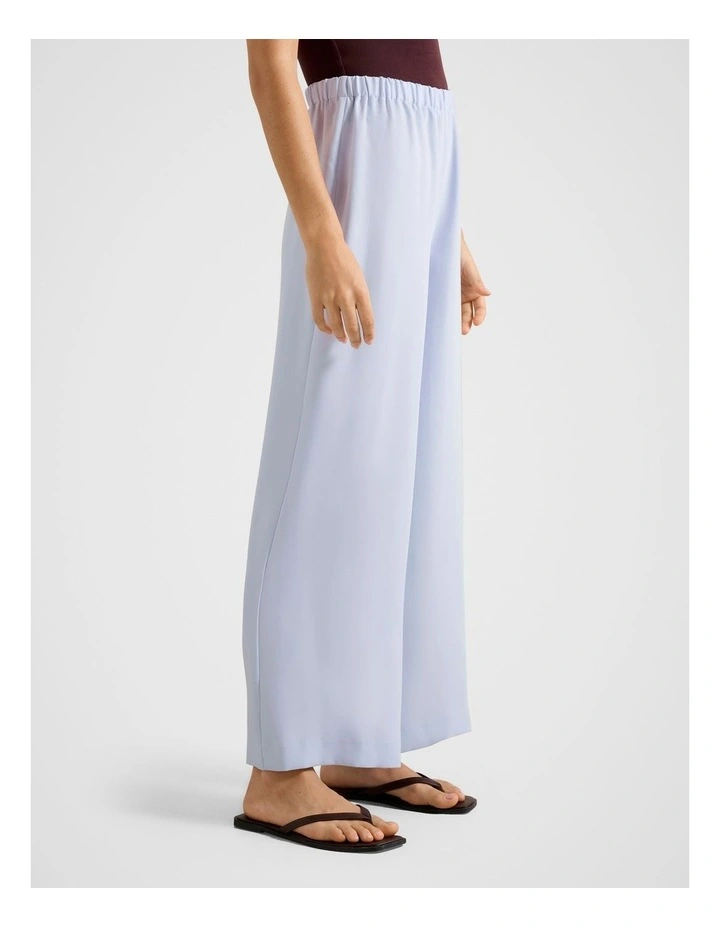 Evelyn Elastic Wide Leg Pants in Blue image 3