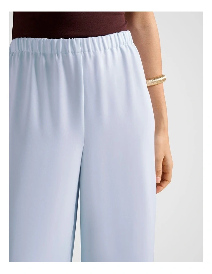 Evelyn Elastic Wide Leg Pants in Blue image 4