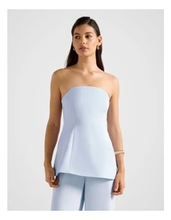 Enya Strapless Top in Blue