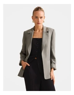 Dylan Boyfriend Blazer in Green