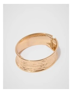 Signature Alyssa Statement Bangle in Gold