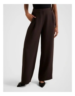 Margot Wide Leg Pants in Brown