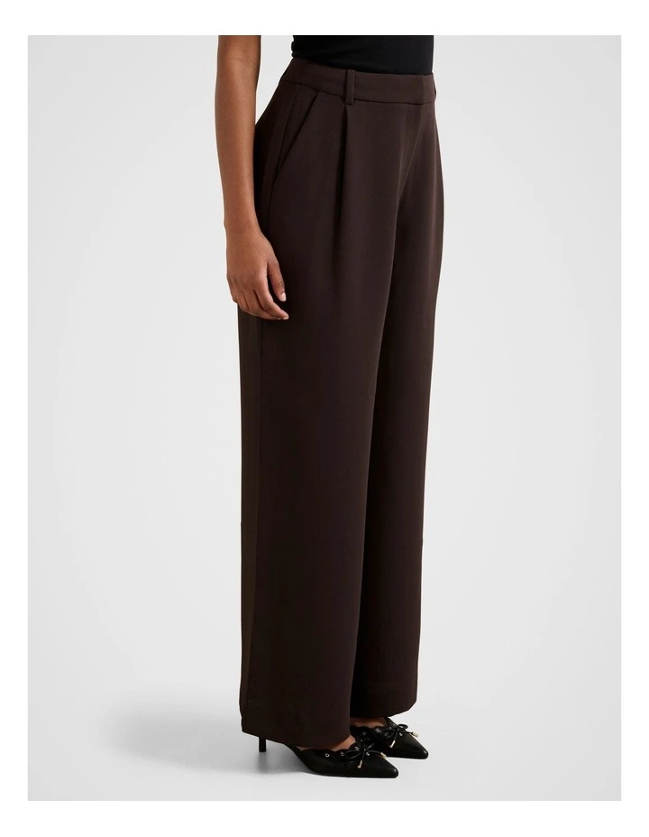 Margot Wide Leg Pants in Brown image 3