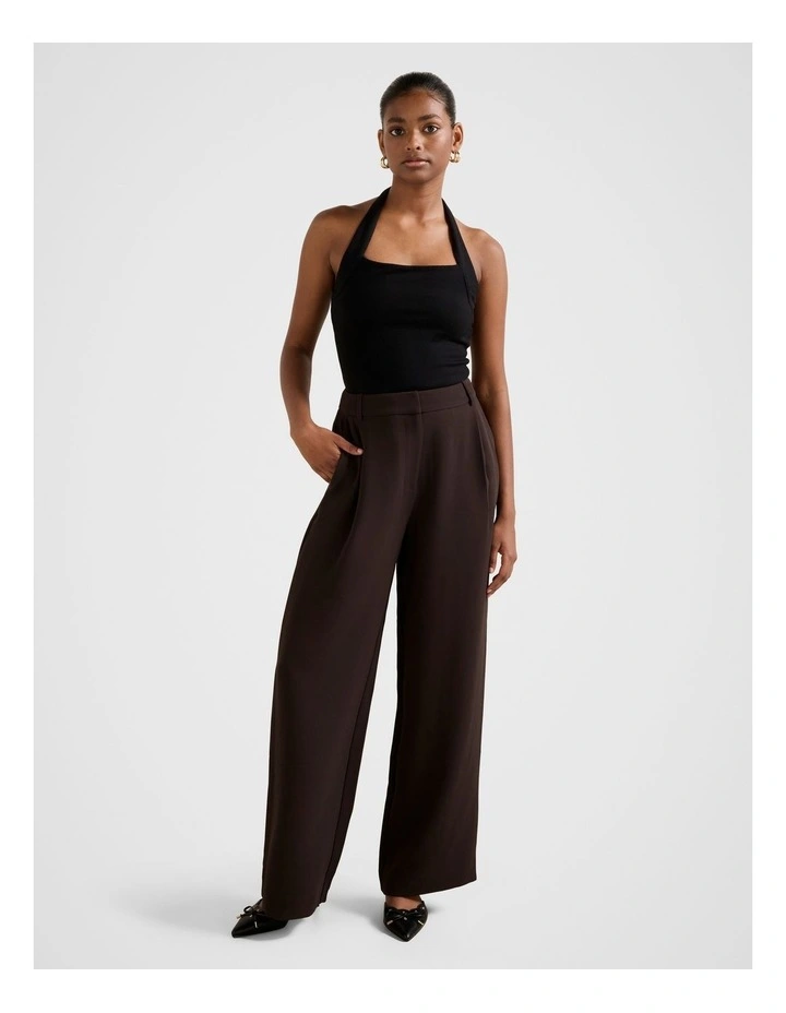 Margot Wide Leg Pants in Brown image 5