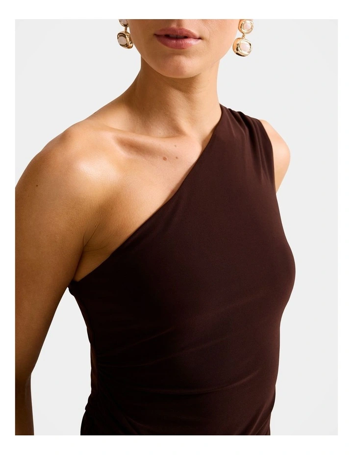 Jemma Hardware Waist Top in Chocolate image 4