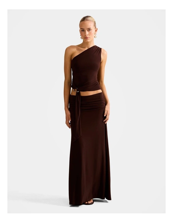 Jemma Hardware Waist Top in Chocolate image 5