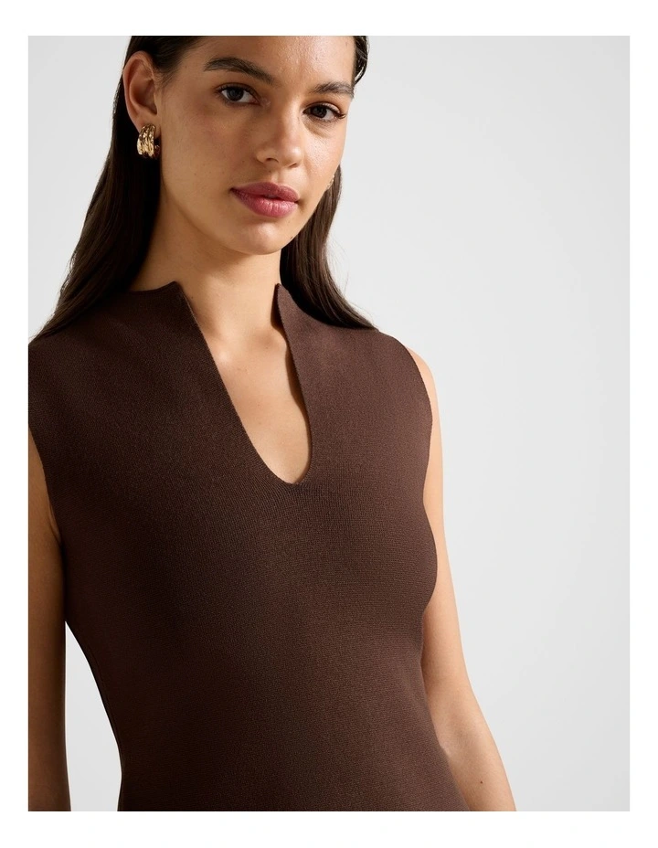 Catalina Structured Top in Brown image 4