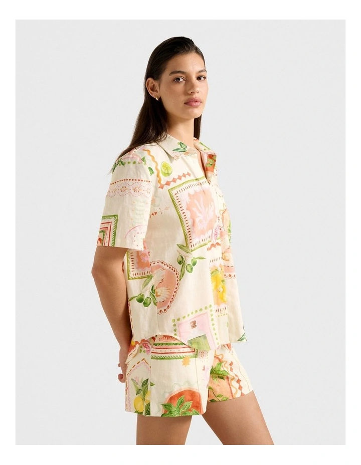 Kailani Button Up Shirt in Multi image 3
