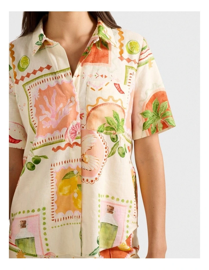 Kailani Button Up Shirt in Multi image 4