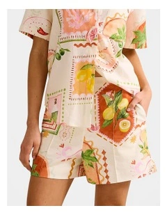 Kailani Linen Short in Multi
