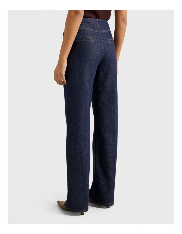 Beth Wide Leg Jeans in Blue image 2
