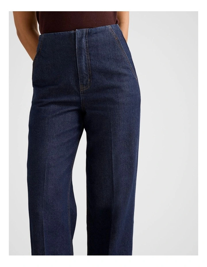 Beth Wide Leg Jeans in Blue image 4