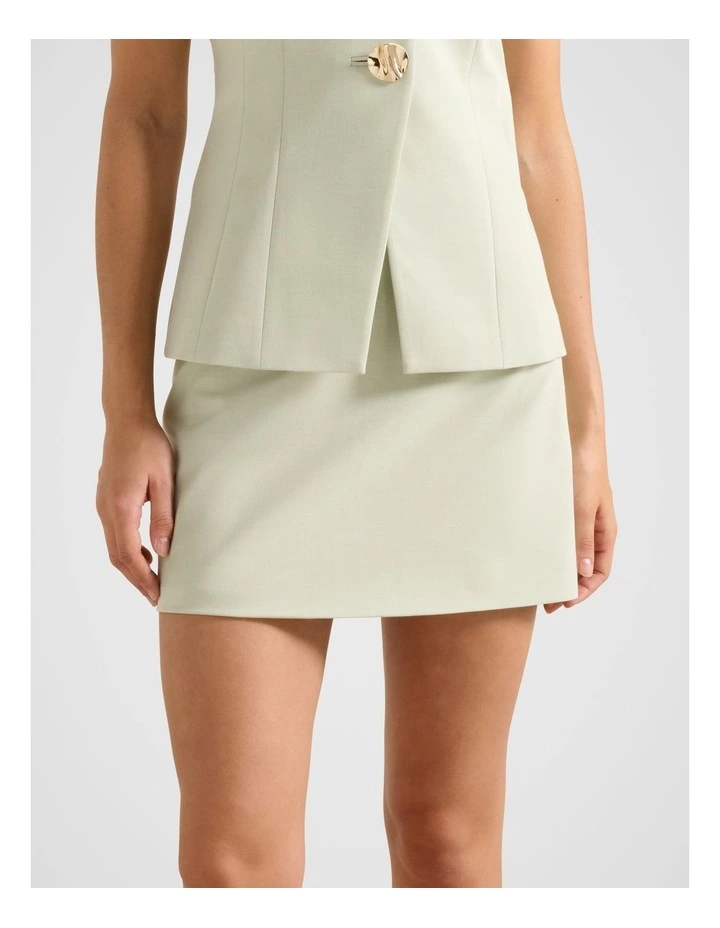 Veda Mini Skirt in Green image 1