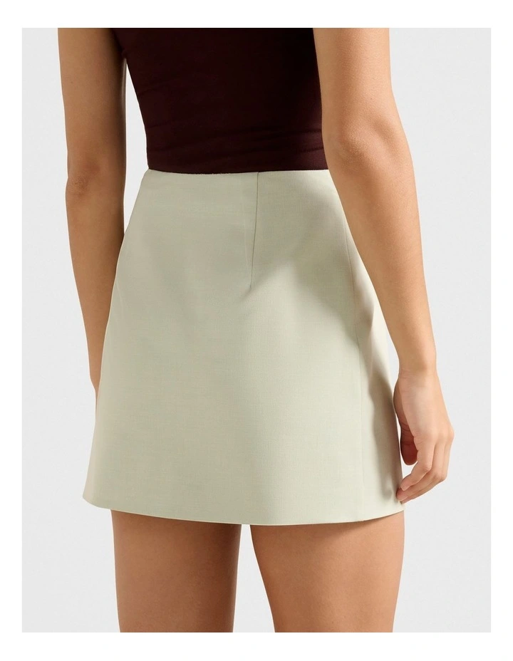 Veda Mini Skirt in Green image 2