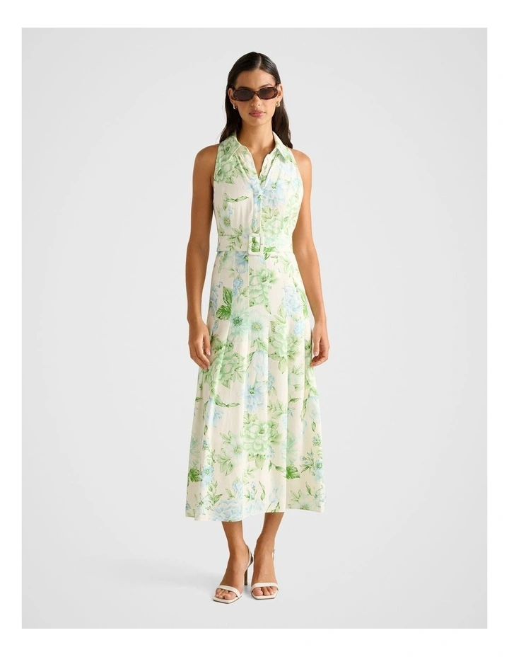 Lindsey Linen Tennis Dress in Multi image 1