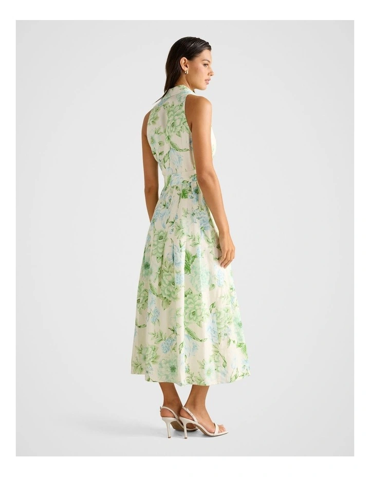 Lindsey Linen Tennis Dress in Multi image 2