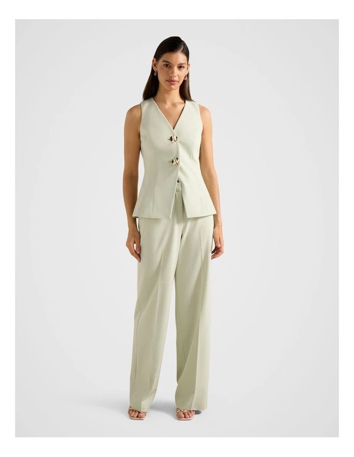 Veda Wide Leg Pants in Green image 5