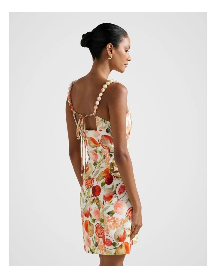 Sasha Strappy Printed Mini Dress in Multi image 2