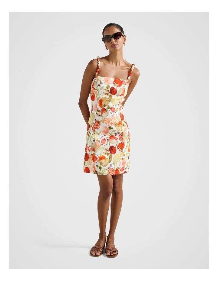 Sasha Strappy Printed Mini Dress in Multi image 5