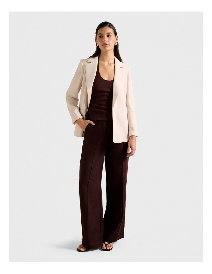 Dylan Boyfriend Blazer in Cream image 5