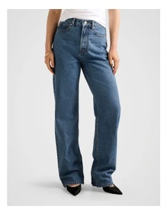 Cloe Wide Leg Jeans in Blue