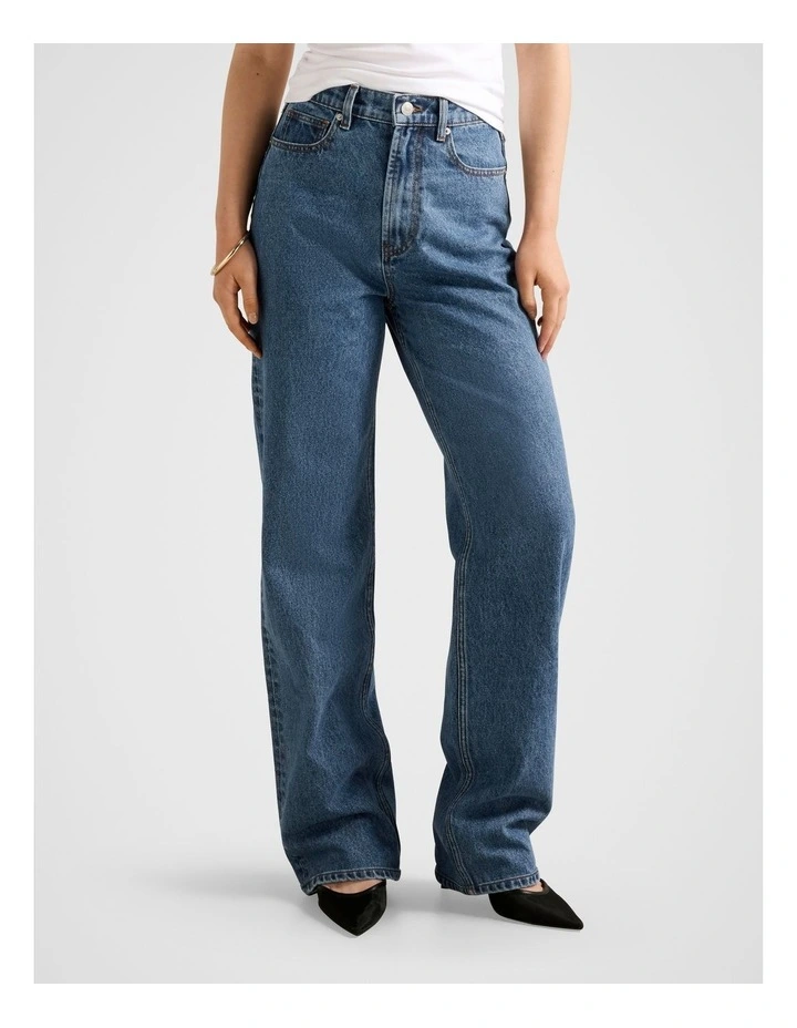 Cloe Wide Leg Jeans in Blue image 1
