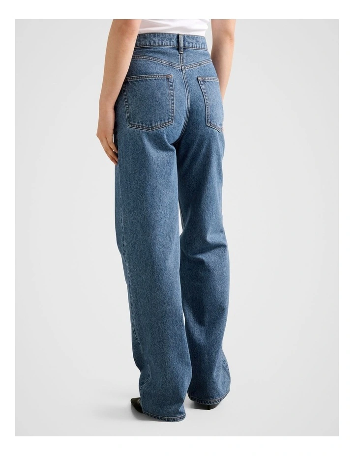 Cloe Wide Leg Jeans in Blue image 2