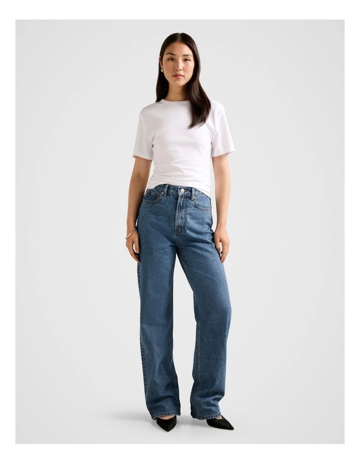 Cloe Wide Leg Jeans in Blue image 5