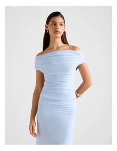 Mimi Off Shoulder Top in Blue